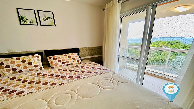 N1403 Vista mar em Home Club Wi-fi Piscina e Praia