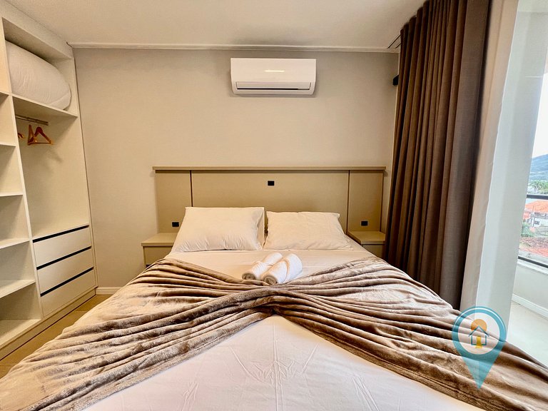 Aconchegante apartamento a 3 min. do Beto Carrero e Praia