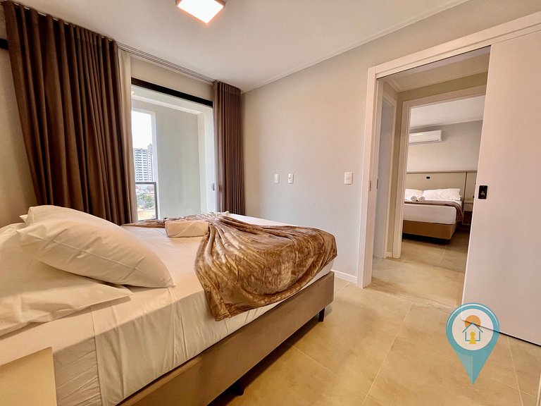 Aconchegante apartamento a 3 min. do Beto Carrero e Praia