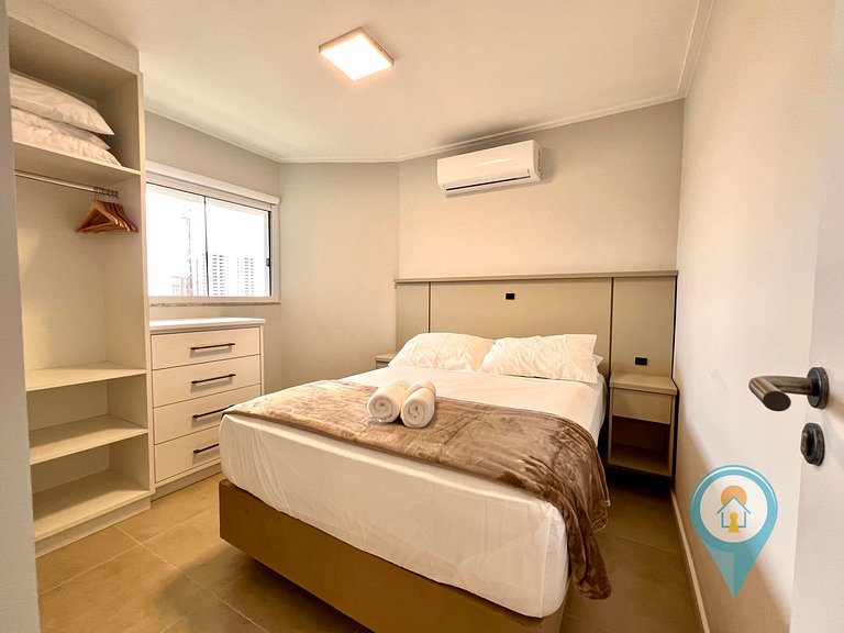 Aconchegante apartamento a 3 min. do Beto Carrero e Praia
