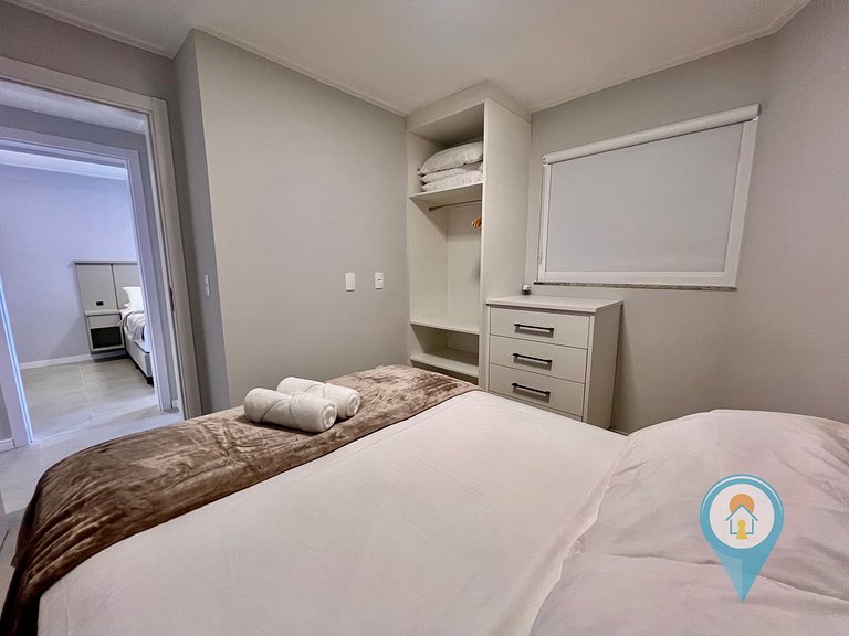 Aconchegante apartamento a 3 min. do Beto Carrero e Praia