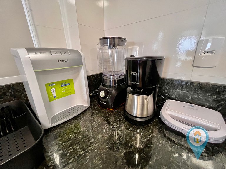 Aconchegante apartamento a 3 min. do Beto Carrero e Praia
