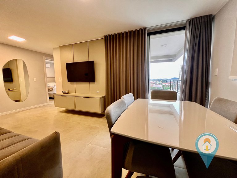 Aconchegante apartamento a 3 min. do Beto Carrero e Praia