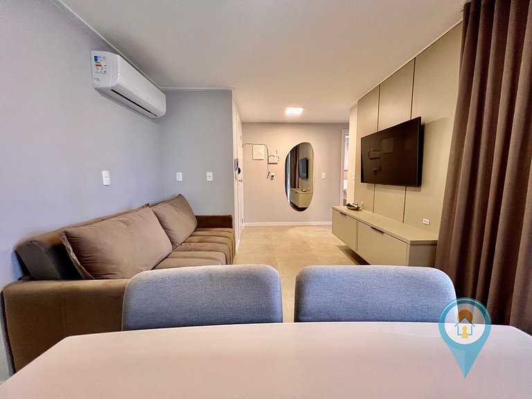 Aconchegante apartamento a 3 min. do Beto Carrero e Praia