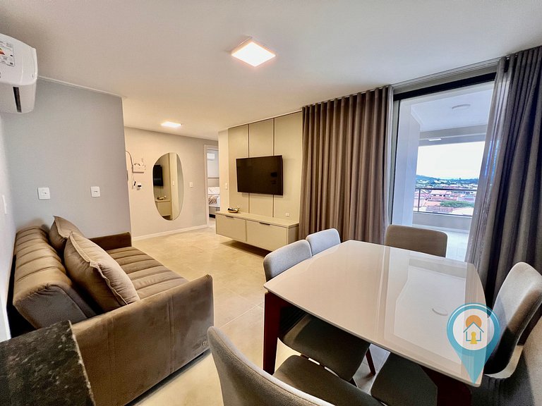 Aconchegante apartamento a 3 min. do Beto Carrero e Praia