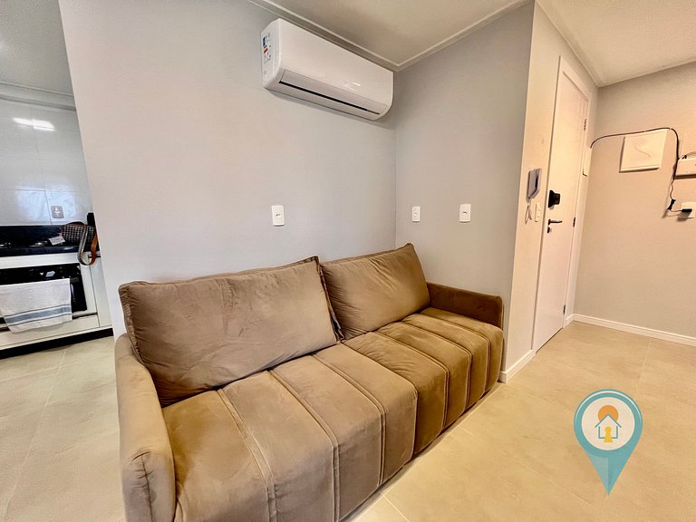 Aconchegante apartamento a 3 min. do Beto Carrero e Praia