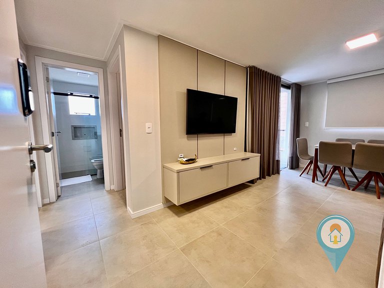 Aconchegante apartamento a 3 min. do Beto Carrero e Praia