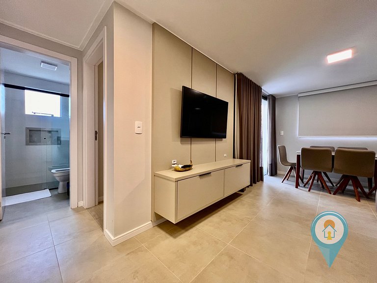 Aconchegante apartamento a 3 min. do Beto Carrero e Praia