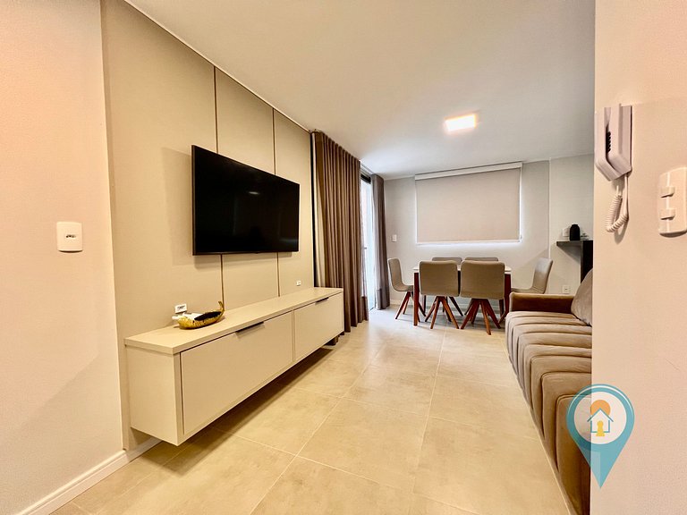 Aconchegante apartamento a 3 min. do Beto Carrero e Praia