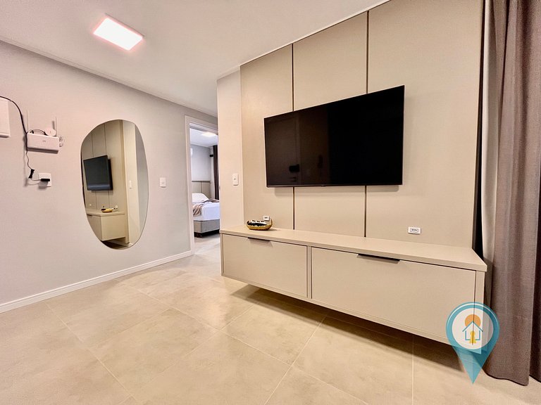 Aconchegante apartamento a 3 min. do Beto Carrero e Praia