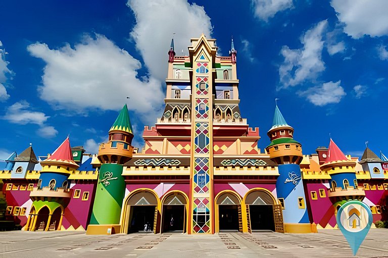 B21302 Pé na Areia Vista Mar Beto Carrero e Férias 1302