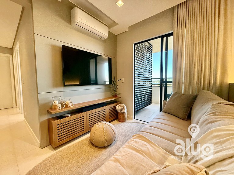 Apartamento 3 quartos perto Beto Carrero com vista mar