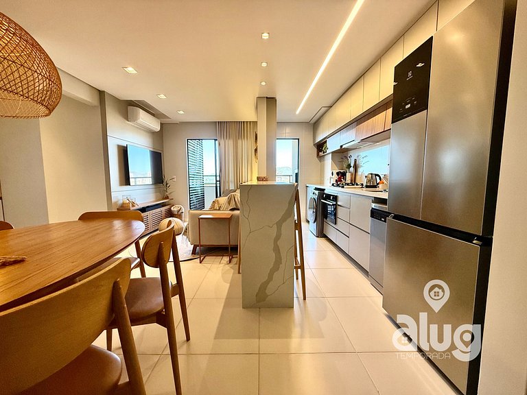 Apartamento 3 quartos perto Beto Carrero com vista mar