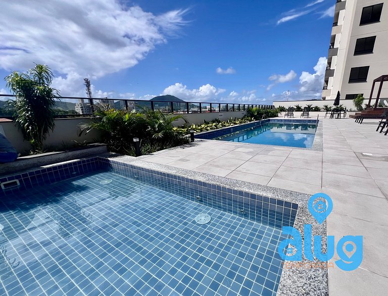 Apartamento 3 quartos perto Beto Carrero com vista mar