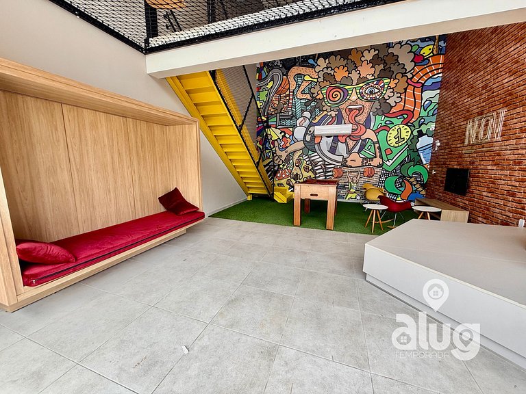 SU506T3 Ap Club Pé na Areia, Piscina Beto Carrero