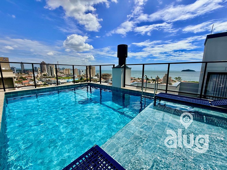 Ap Safira Vista Mar piscina Rooftop e Beto Carrero